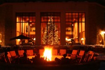 Hotel Park Hyatt firepit, Beaver Creek