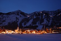 Jackson Hole USA, night lights