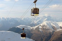 Les Deux Alpes, France, long way down