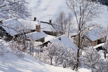 Meribel, France, fresh snow 