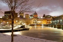 Montreal city, Canada, harbour