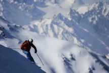 Nendaz, Switzerland, on the edge
