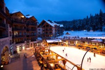 Northstar ski resort ice rink, USA