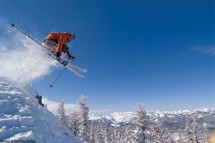 Northstar ski resort drop in, USA