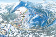 Pyha and Ruka Piste Map