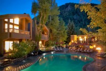 The Gant Condos pool chalets, Aspen