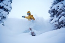 Revelstoke, CA, powder boarding 