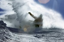 Mayrhofen, Austria, snow shower
