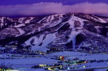 Steamboat USA, purple evening