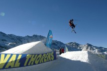 Val Thorens, France, extreme ski jump