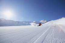 Val Thorens, France, fresh piste