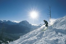 Verbier, Switz., sunny skiing
