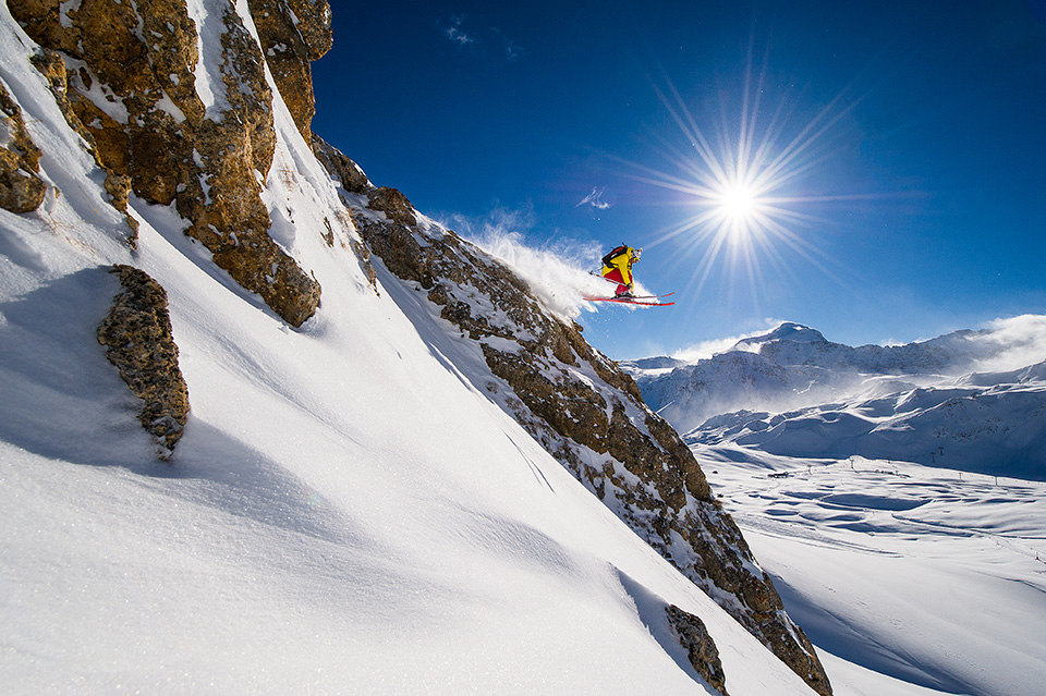 Winter skiing in Tignes