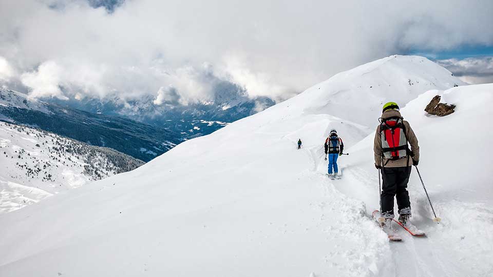 Skiing one at a time in avalanche terrain