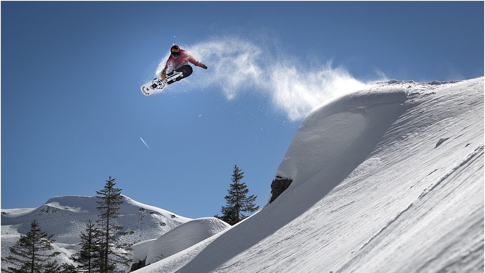 Snowboarder in Avoriaz