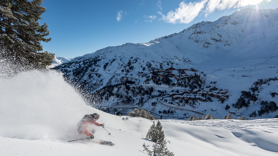 Skier in Les Arcs