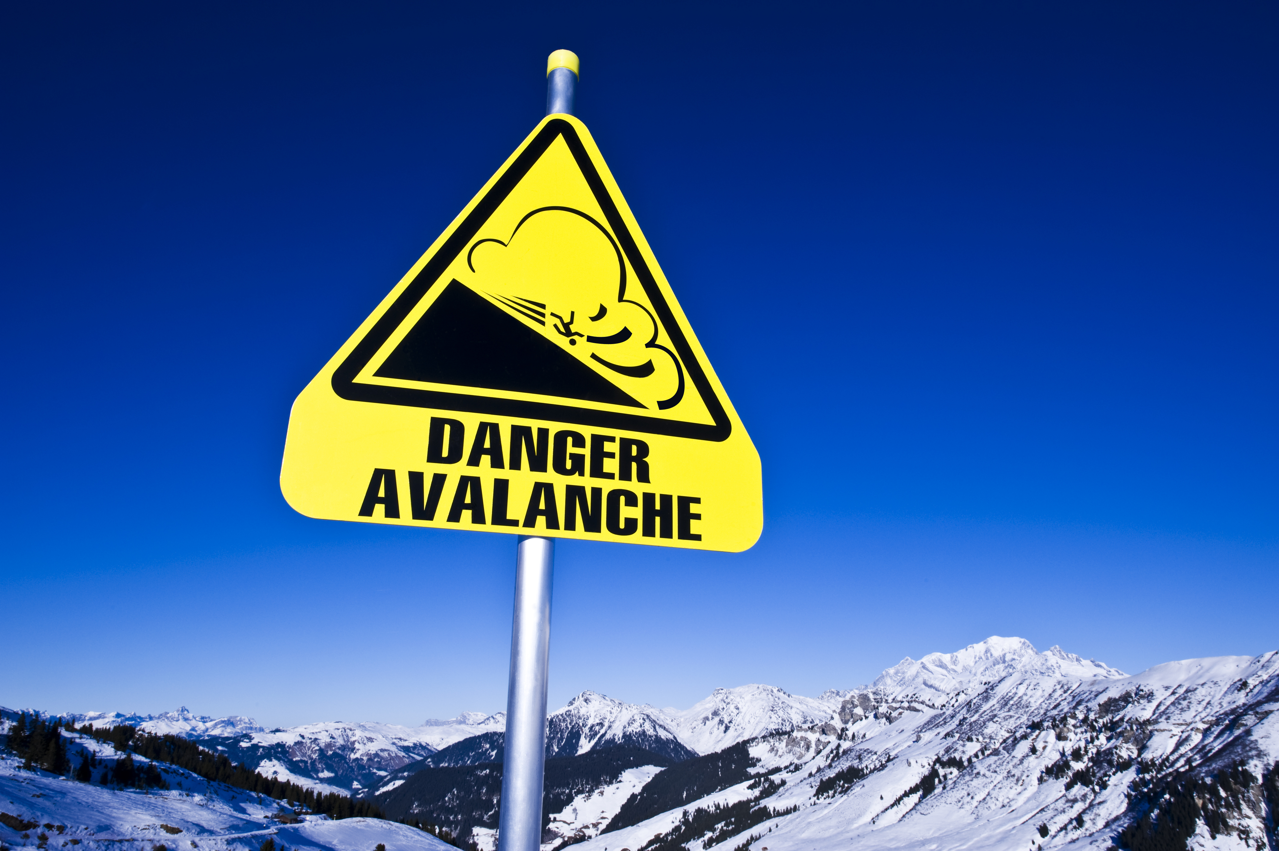 Danger Avalanche sign