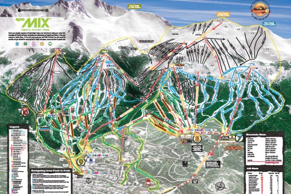 Breckenridge Ski Holidays Skiing - Breckenridge Trail Maps 110 