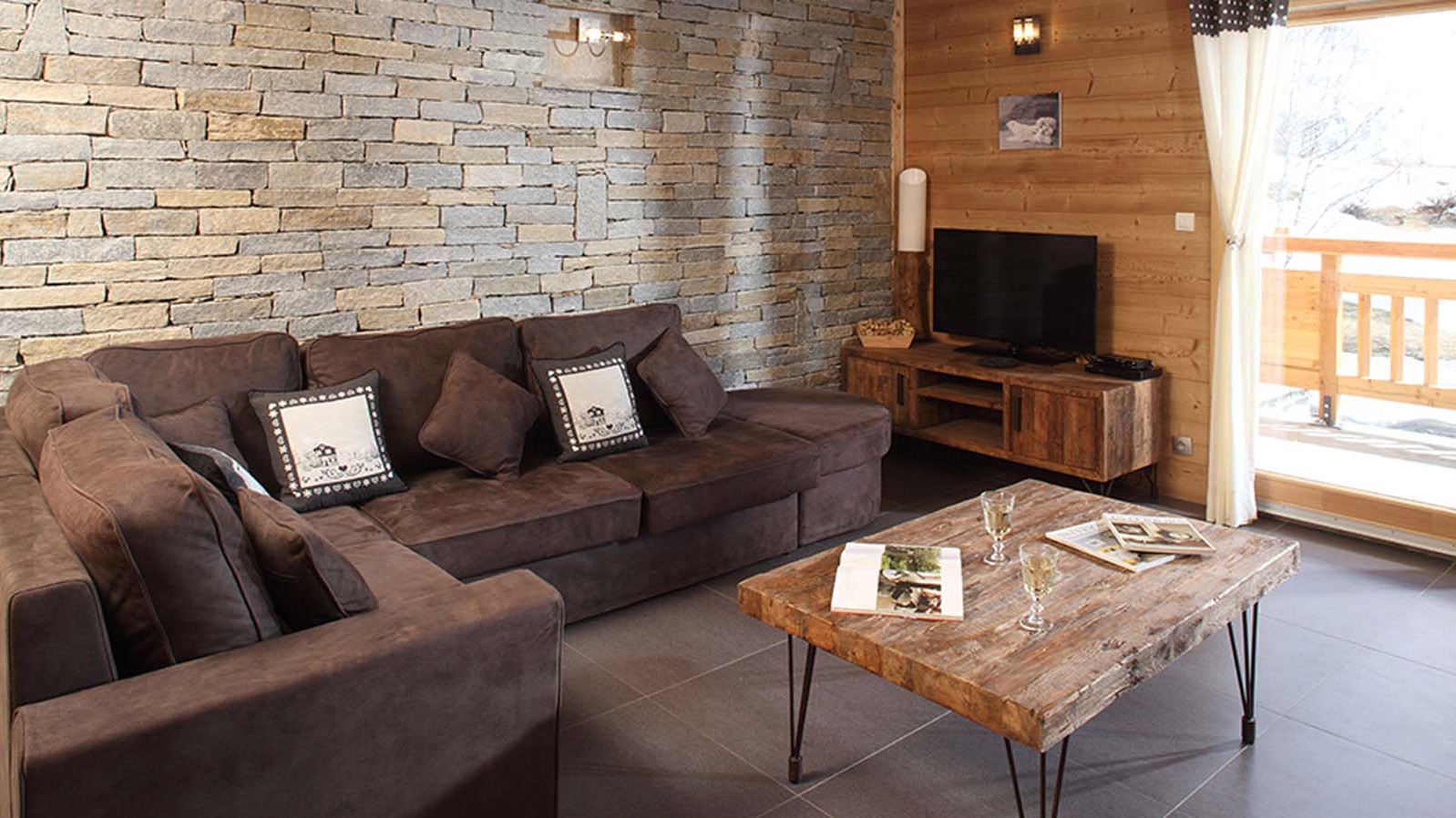 Lounge Area, Chalet Friandise, Alpe D'Huez, France Lounge Area, Chalet Friandise, Alpe D'Huez, France